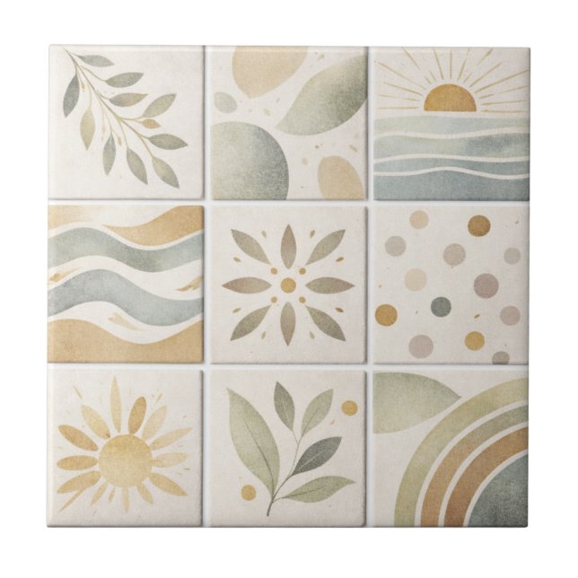 Modern Handcrafted Ceramic Tile – Artisanat Modern Fliese (Vorderseite)