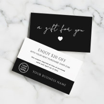 Modern Handwritten Script Gift Voucher