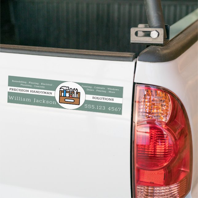 Modern handyman construction custom logo autoaufkleber (Auf Lkw)
