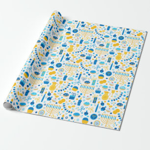Modern Hanukkah Wrapping Paper Geschenkpapier