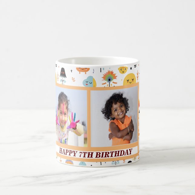 Modern Happy Birthday Geschenke Kaffeetasse (Mittel)
