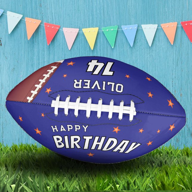 Modern Happy Birthday Stars Name Age Football (Von Creator hochgeladen)