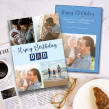 Modern Happy Birthday Vater FotoCollage