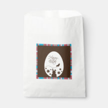 Modern Happy Easter Chocolate Brown