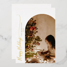 Modern Happy Holidays 2-Foto Weihnachten