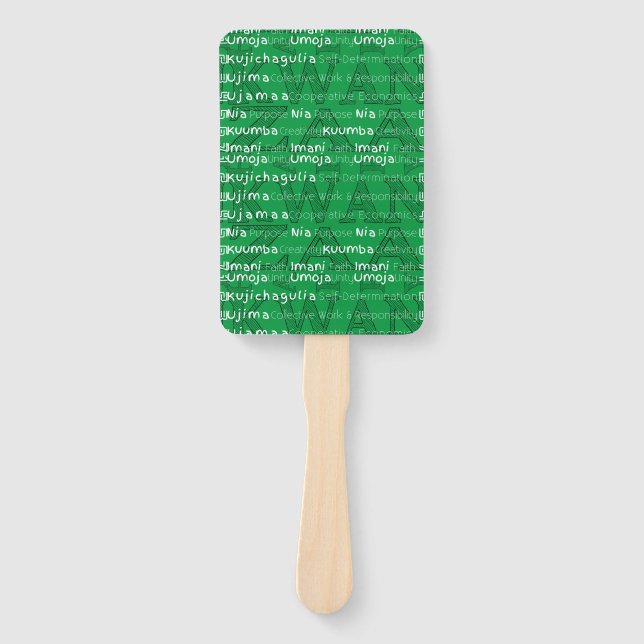 Modern Happy Kwanzaa Fächer (Vorderseite)