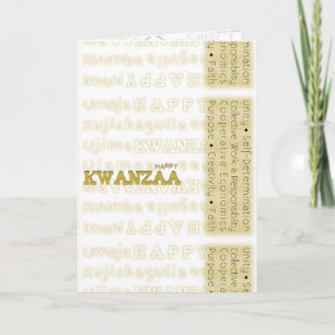 Modern Happy Kwanzaa Feiertagskarte