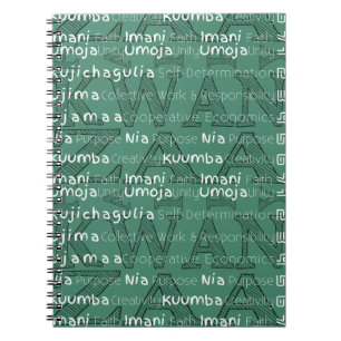 Modern Happy Kwanzaa Notizblock