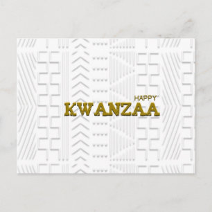 Modern Happy Kwanzaa Postkarte