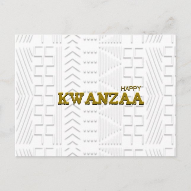 Modern Happy Kwanzaa Postkarte (Vorderseite)