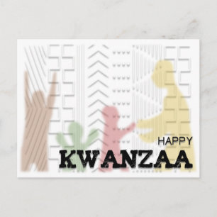 Modern Happy Kwanzaa Postkarte