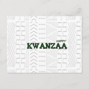 Modern Happy Kwanzaa Postkarte