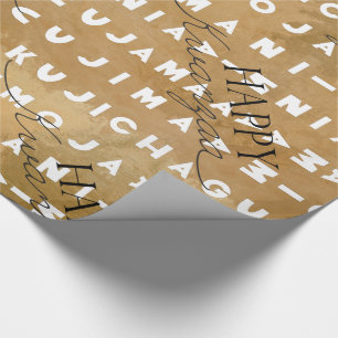 Modern Happy Kwanzaa Wrapping Paper Geschenkpapier