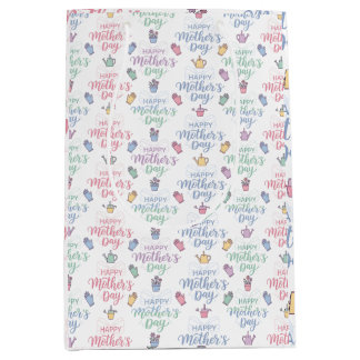 Modern Happy Mother's Day Typography  Mittlere Geschenktüte