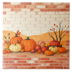 Modern Happy Thanksgiving Schöner Fall Fliese