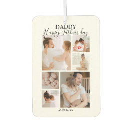 Modern Happy Vathers Day Foto Collage Autolufterfrischer