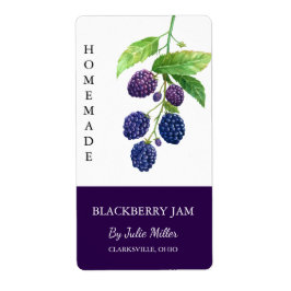 Modern hausgemachte BlackBerry-Jam-Label
