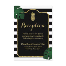 Modern Hawaiian Gold Ananas Hochzeit Empfang