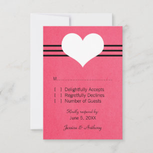 Modern Healthcare Response Card, rosa RSVP Karte