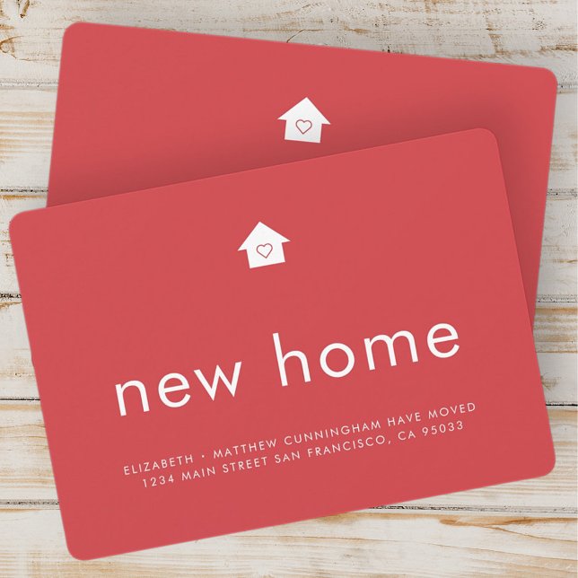 Modern hell Minimalistisch Neue Zuhause Ankündigung (Von Creator hochgeladen)