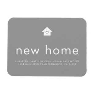 Modern hell Minimalistisch Neue Zuhause Magnet