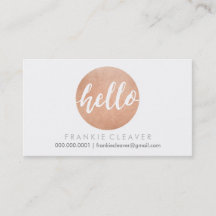 MODERN HELLO SCRIPT handgezogene Fett-Spot-Rose Go