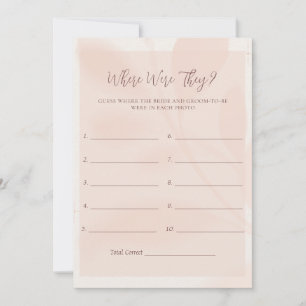 Modern Herbst Rosa Bläserduschkarte Einladung