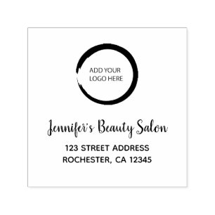 Modern hinzufügen Sie Ihr eigenes Logo berufliche  Permastempel