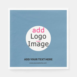 Modern hinzufügen Sie Ihr Logo Promo individuell a Serviette