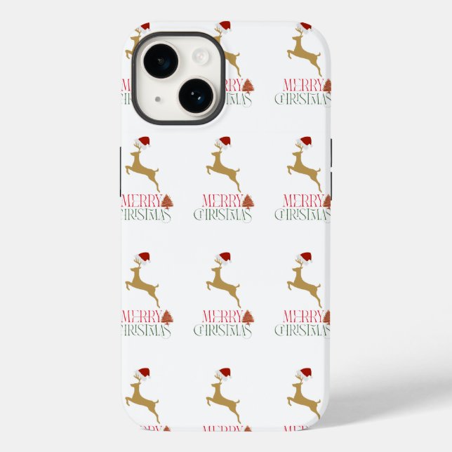 Modern Holiday Case-Mate iPhone 14 Case Christmas (Rückseite)