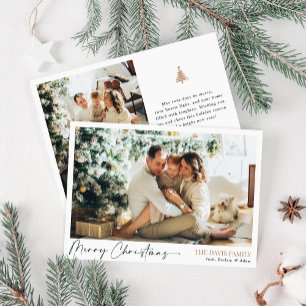 Modern Holiday Foto Card, frohe Weihnachten