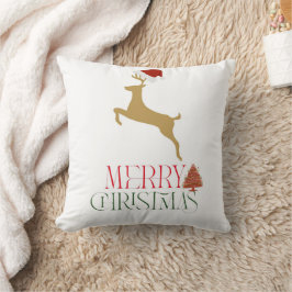 Modern Holiday Throw Pillow Christmas Kissen