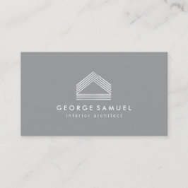 Modern Home Design Custom Abstract Logo  Visitenkarte