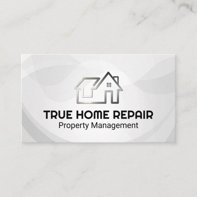Modern Home Logo | Property Repair Visitenkarte (Vorderseite)