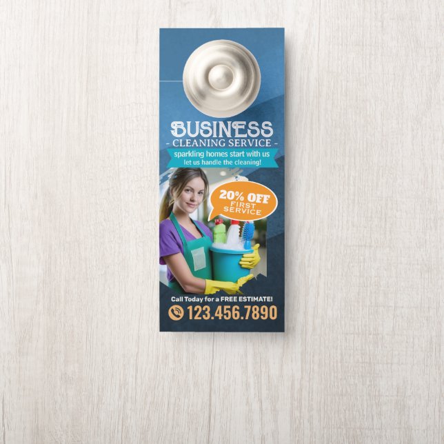 Modern House Cleaning Maid Service Housekeeping Do Türanhänger (Auf Knauf)