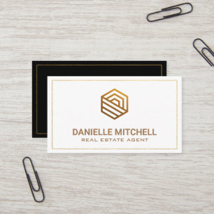 Modern House Logo   Corporate Business Card Visitenkarte