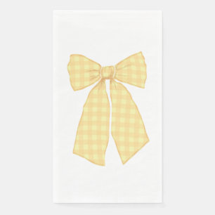 Modern Hübsch Peach Gingham Romantischer Coquette  Serviette