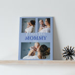 Modern I Liebe You Mommy | 3 Foto Collage Plaque Fotoplatte<br><div class="desc">Vater werden diese zeitgenössische 3-Foto Collage Plaque mit einem Skript-Schriftart, der "I LIEBE YOU" und in fett sagt "MOMMY" Liebe. Das perfekte Geschenk für eine junge Mutter, Stiefmutter, Bonusmutter, oder wie eine Mutter, für Mütter Tag, Geburtstag oder jede andere Gelegenheit! Der gesamte Text kann leicht bearbeitet werden und Stil, Größe...</div>