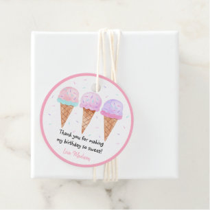 Modern Ice Creme Truck Geburtstag Geschenkanhänger