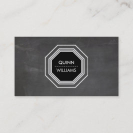 MODERN ICON LOGO coole achteckige geometrische Taf Visitenkarte