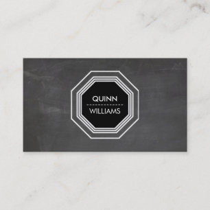 MODERN ICON LOGO coole achteckige geometrische Taf Visitenkarte