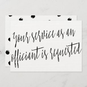 Modern "Ihr Service als Beamter ist gefragt" Einladung