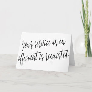 Modern "Ihr Service als Beamter ist gefragt" Einladung