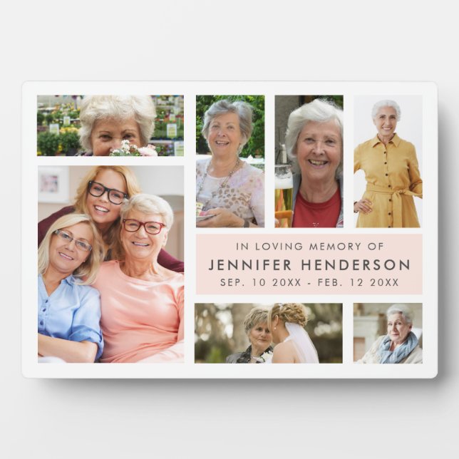 Modern in der Liebe Erinnerungsfotografie Collage Fotoplatte (Vorderseite)