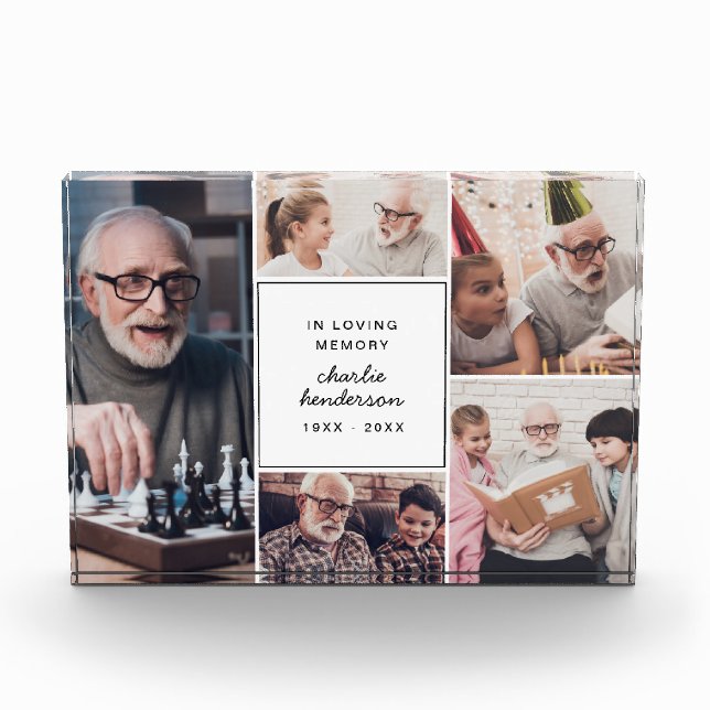 Modern in der Liebe zum 5-Foto-Gedächtnis Fotoblock (Vorderseite)