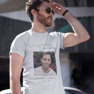 Modern In Loving Memory Foto-Gedenk-T-Shirt T-Shirt