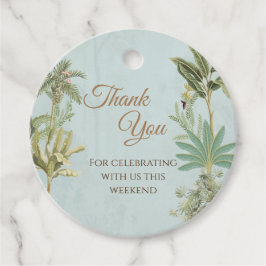 Modern Indian Pichwai Wedding danke Geschenkanhänger