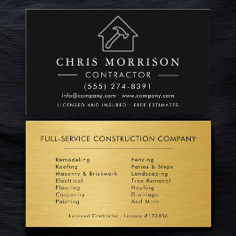 Modern Industrial Construction Company Visitenkarte