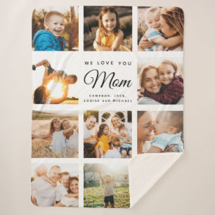 Modern Instagram Family Foto Collage Muttertag Sherpadecke