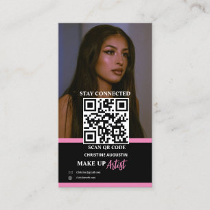 Modern Instagram Makeup Artist Beauty Artist Hair Telefonnummerkarte